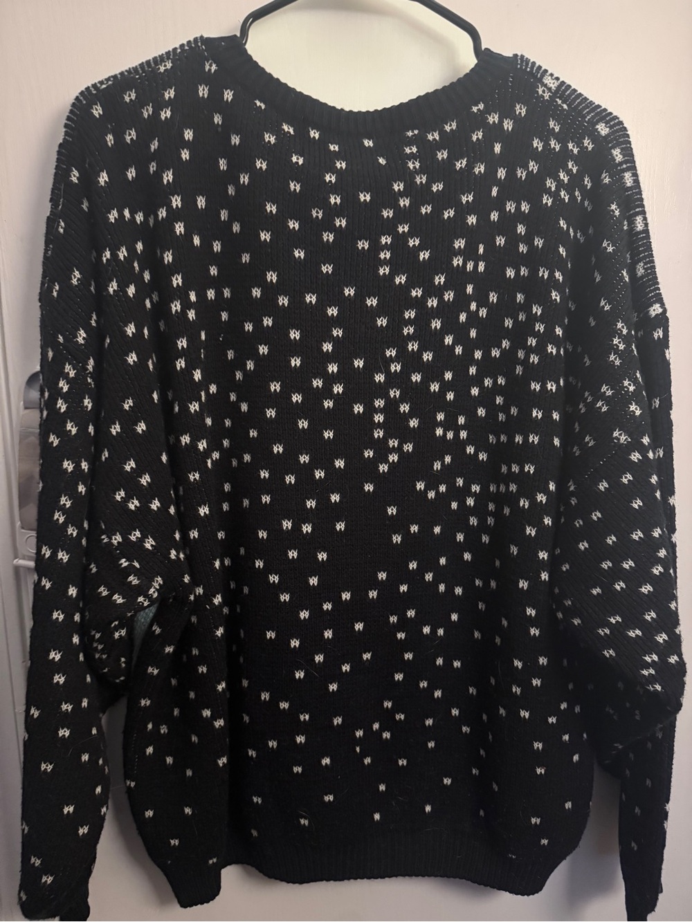 Vintage Graphic Crewneck Knit Sweater - Picture 3 of 7